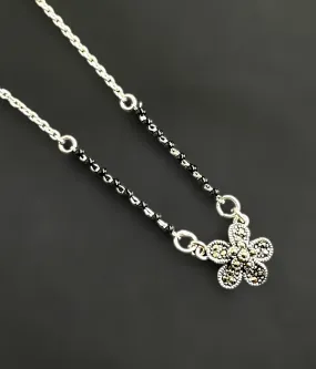 The Aamira Silver Mangalsutra Necklace