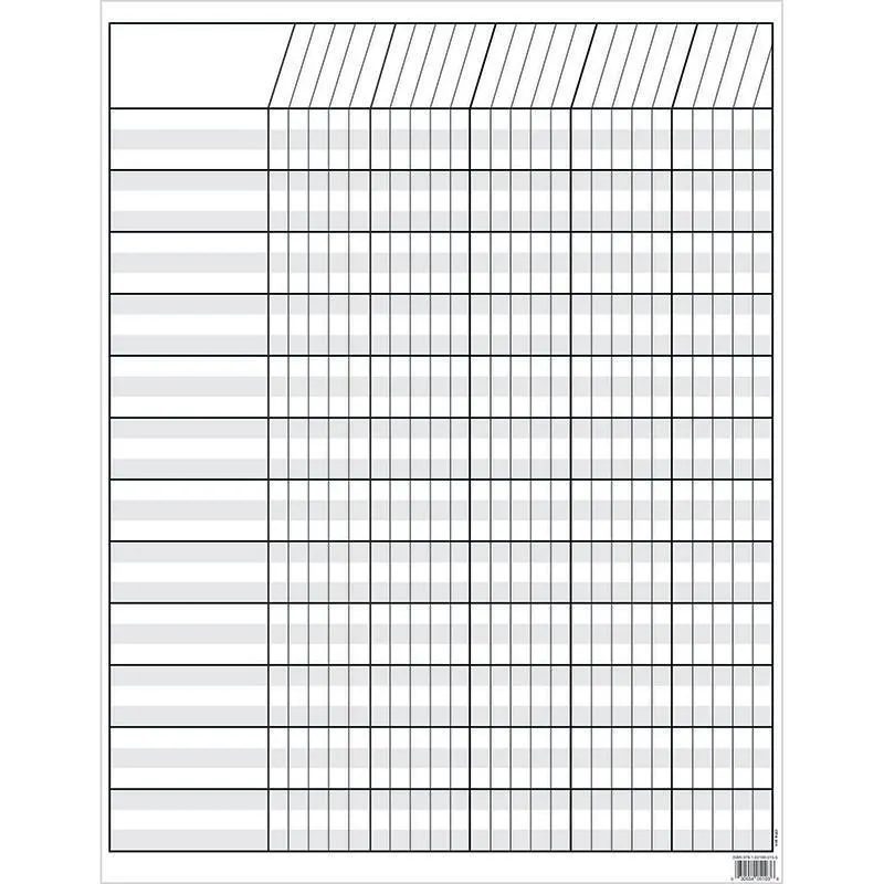 (10 Ea) White Incentive Chart