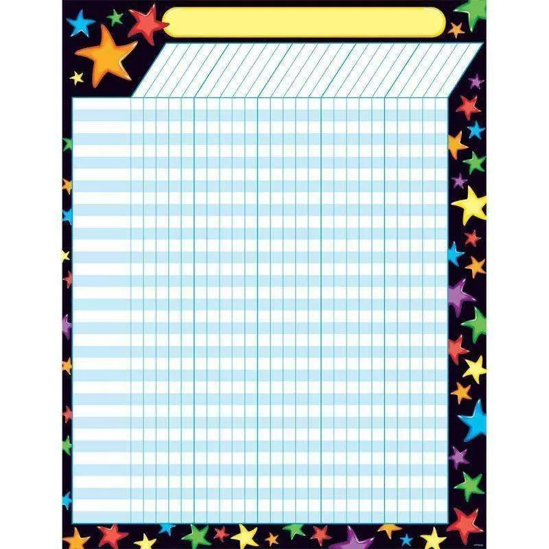 (12 Ea) Gel Stars Incentive Chart