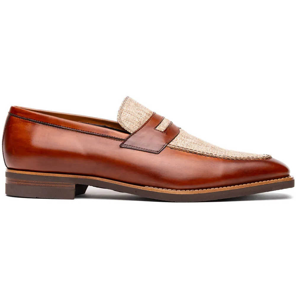 15-733-CGN Lago Italian Calfskin Slip On Loafer Cognac