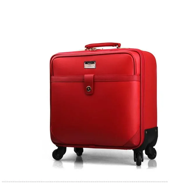 16 Inch Classic Business Suitcase Luggage Trolley Case Travel Luggage Rolling Suitcase Spinner