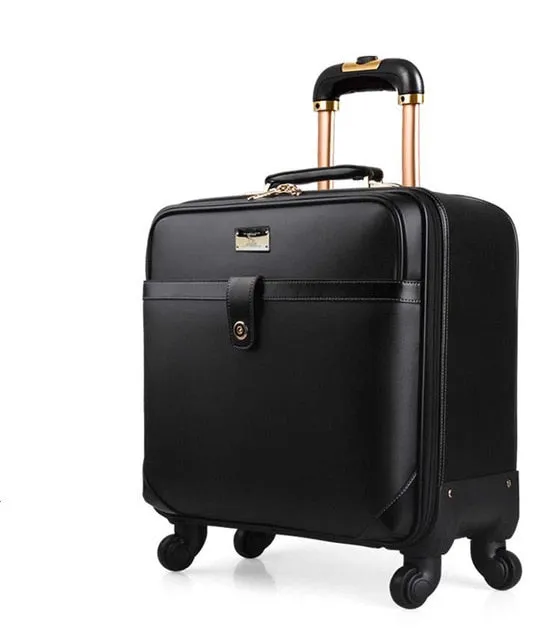 16 Inch Classic Business Suitcase Luggage Trolley Case Travel Luggage Rolling Suitcase Spinner