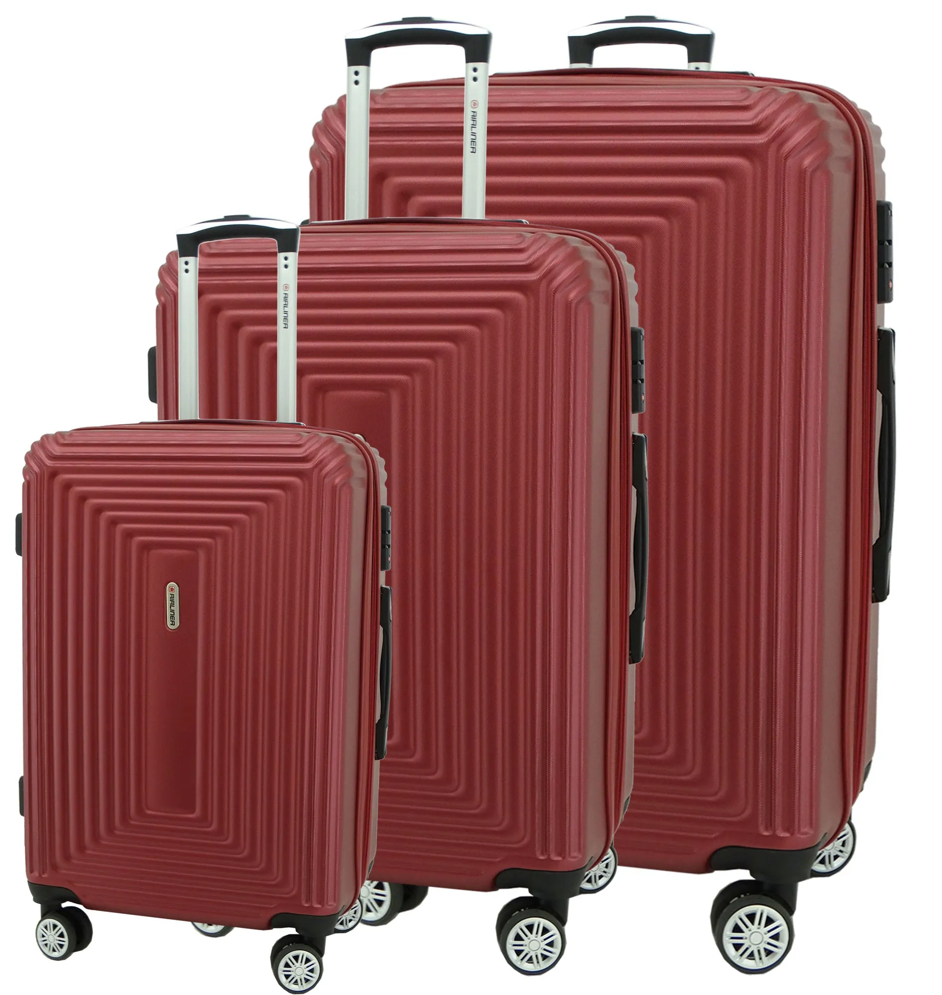 1726BG1, Airliner- Suitcase Medium 24" (Burgundy)