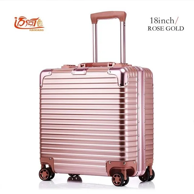 18 Inch Valise Cabine Custom Luggage Business Trolley Min Abs Aluminium Luggage Scooter Suitcase