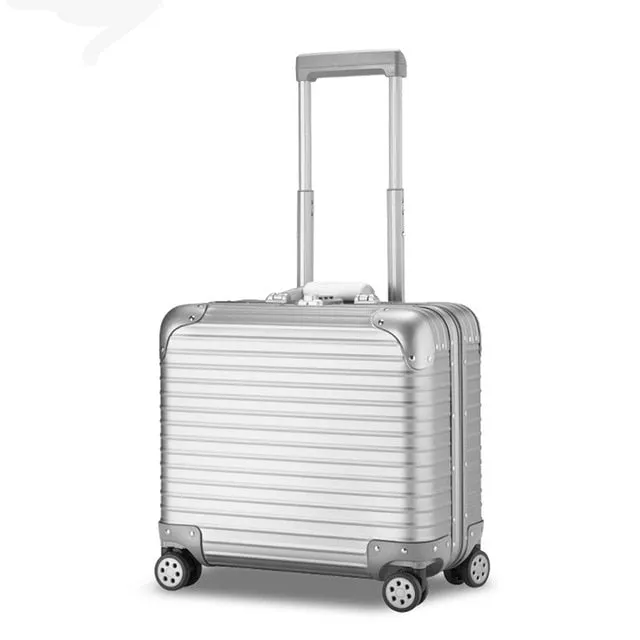 18 Inches Computer Trolley Case Business Rolling Hardside Luggage Password Boarding Case Casters