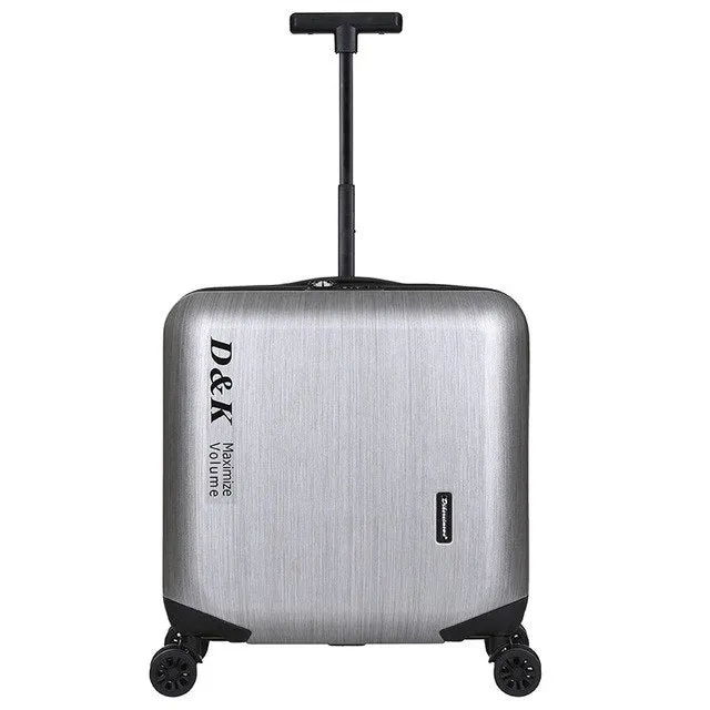 18 Inches Computer Trolley Case Business Rolling Hardside Luggage Password Boarding Case Casters