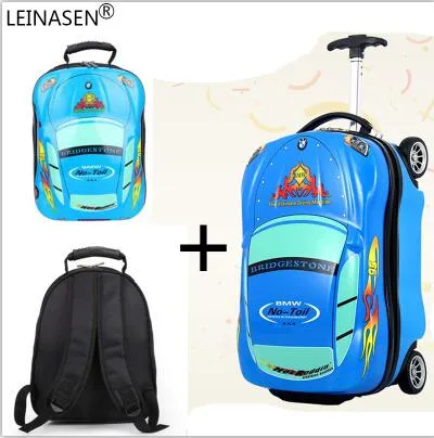 18Inch Kids Suitcase 3D Car Travel Luggage Children Travel Trolley Suitcase Wheels Child Suitcase