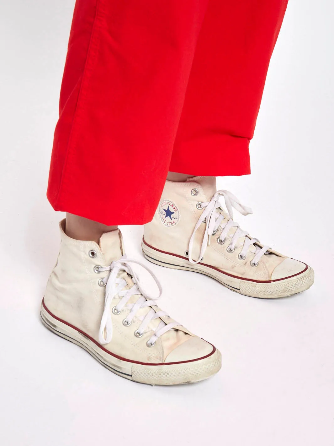 1980s Wrangler slim cut trouser in bright red