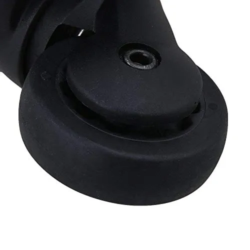 1pair Replacment Black Luggage Swivel Repair Suitcase Parts Casters Wheels 49mm Heavy Duty with