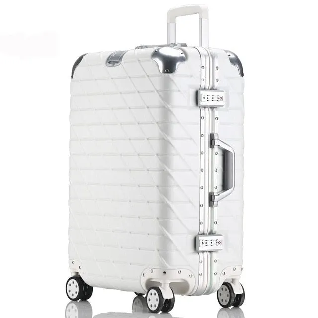 20 24 26 29 Inches Trolley Suitcase Aluminum Rolling Luggage With Tsa Lock Large Capacity Mala De