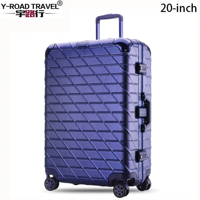 20 24 26 29''Aluminum Large Capacity Pc Shell Suitcase Tsa Lock Carry On Spinner Wheel Travel