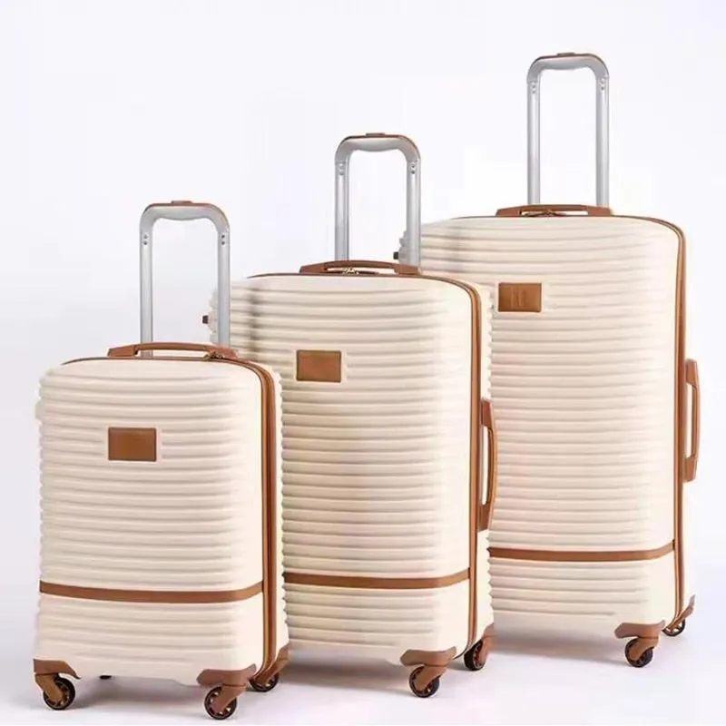 20 24 28 inch 3 Piece Travel Suitcase Set ABS Trolley Case Designer Luggage Set On Wheels