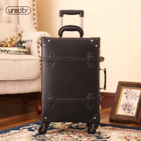 2018 New Luggage Rolling Spinner Travel Trolley Luggage Wheels Genuine Leather Tsa Lock Travel