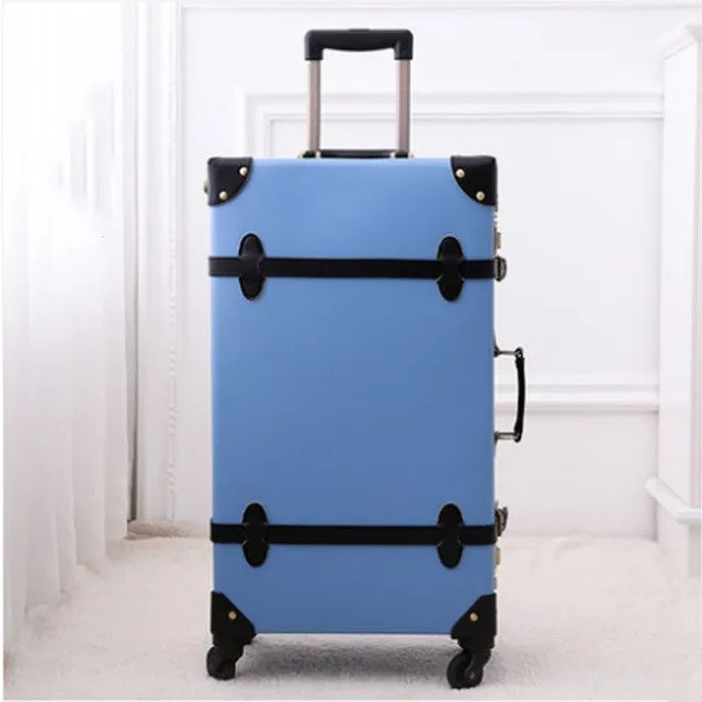 2018 New Luggage Rolling Spinner Travel Trolley Luggage Wheels Genuine Leather Tsa Lock Travel