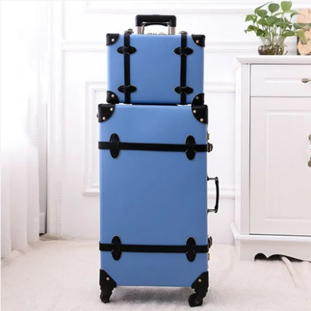 2018 New Luggage Rolling Spinner Travel Trolley Luggage Wheels Genuine Leather Tsa Lock Travel