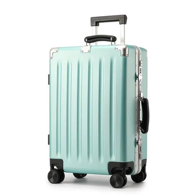 20''24'' Universal Wheel  Vintage Rolling Hardside Luggage Travel Suitcase With Wheels Leather