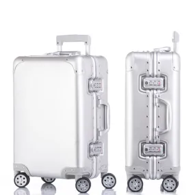 20'24'26'29' 100% Full Aluminum Cabin Suitcase Spinner Tsa Koffer Trolley Luggage Business