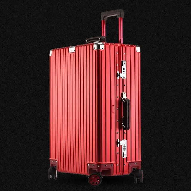 20'24'26'29' 100% Full Aluminum Cabin Suitcase Spinner Tsa Koffer Trolley Luggage Business