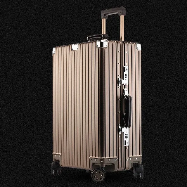 20'24'26'29' 100% Full Aluminum Cabin Suitcase Spinner Tsa Koffer Trolley Luggage Business