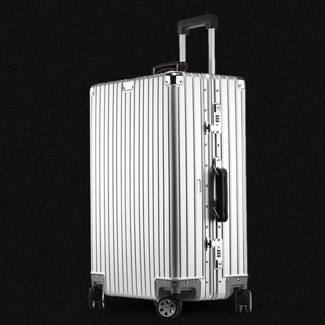 20'24'26'29' 100% Full Aluminum Cabin Suitcase Spinner Tsa Koffer Trolley Luggage Business