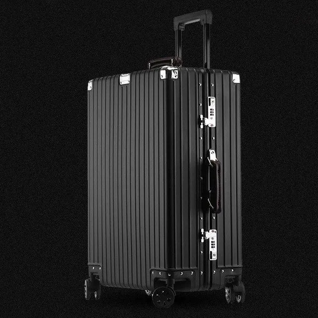 20'24'26'29' Aluminum Alloy Koffer Business Cabin Travel Malas De Viagem Com Rodinhas Trolley Tsa