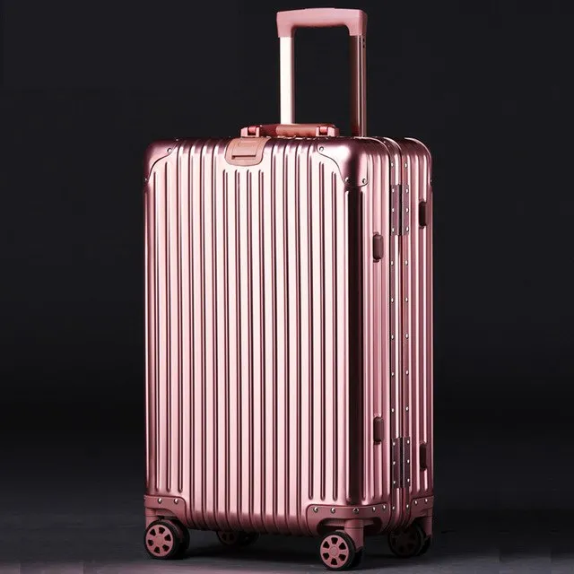 20''24''26''29'' Aluminum Alloy Trolley Carry On Luggage Fashion Travel Cabine Tsa Lock Koffer Mala