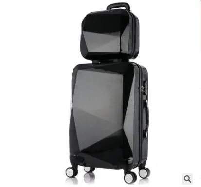 20" 24" Inch Female Mirror Travel Suitcase Suitcase Luxury Brand Boarding Rolling Luggage On Wheels