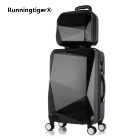 20" 24" Inch Female Mirror Travel Suitcase Suitcase Luxury Brand Boarding Rolling Luggage On Wheels