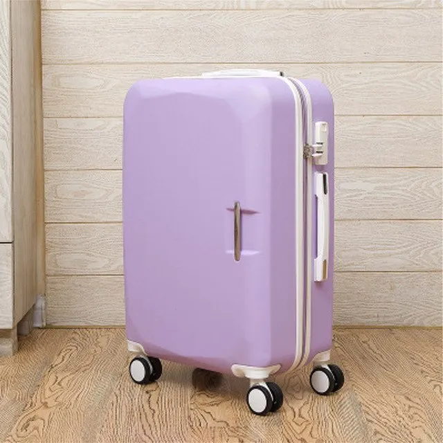 20"22"24"26"Carry-On Trolley Suitcase With Wheels Girl And Kids Pink Cute Luggage Travel Bag