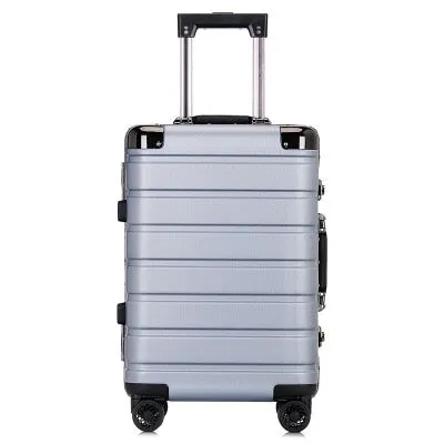 20"24"Inch High Quality Aluminum Frame Pc Shell Rolling Suitcase Travel Luggage Bag Universal Wheel