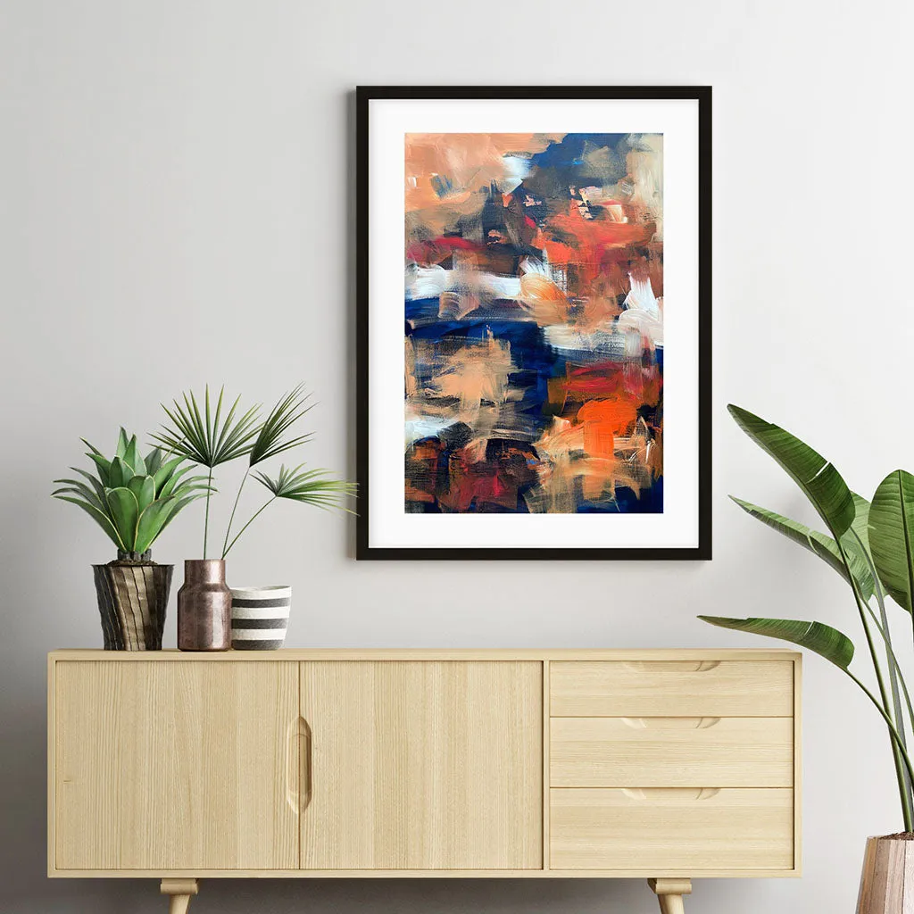 Abstract 495 Framed Art