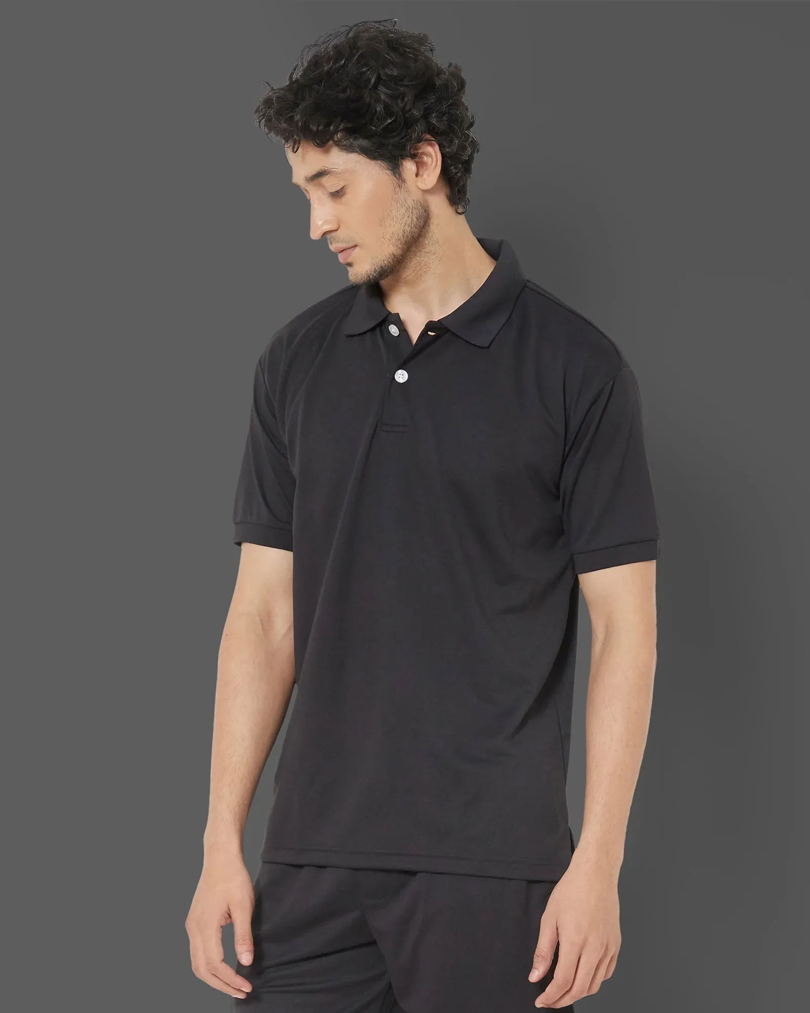 Active Polo : Jet Black