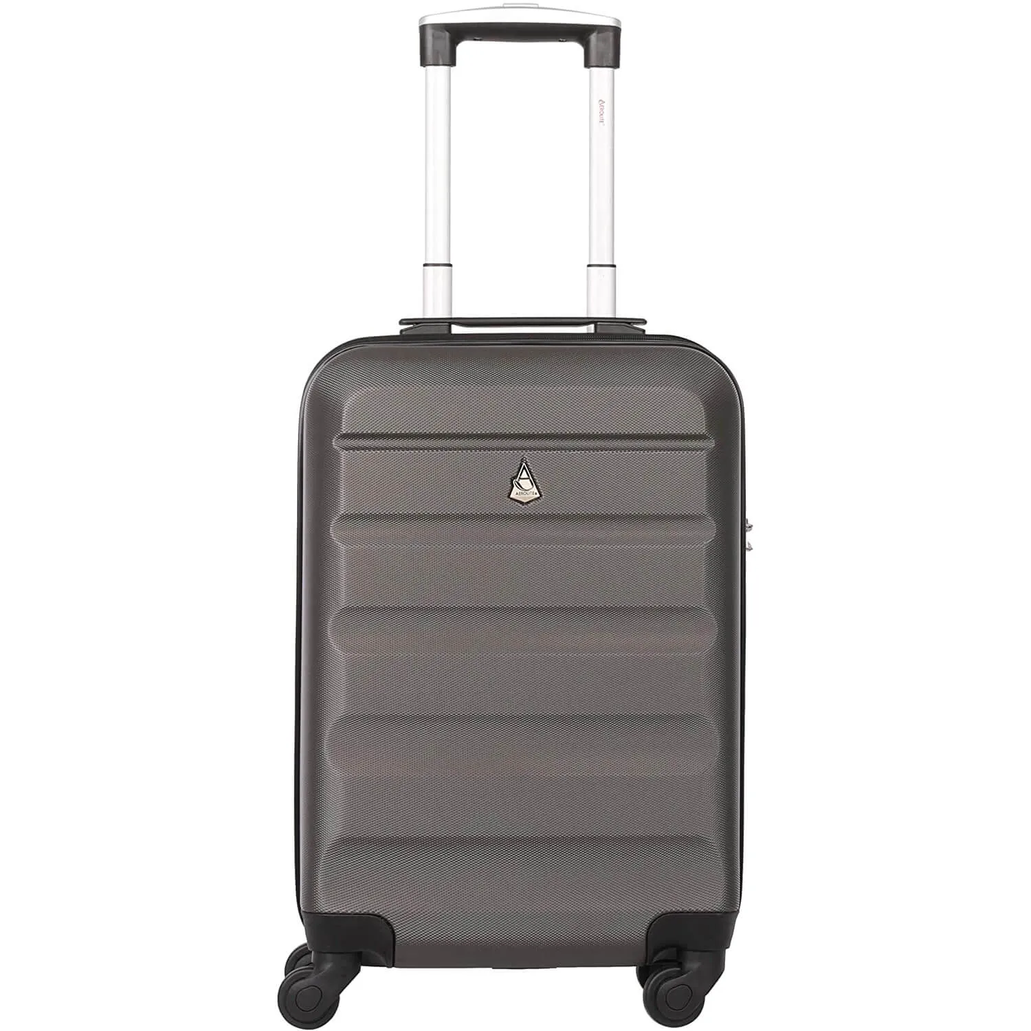 Aerolite 3 Piece Lightweight 4 Wheel ABS Hard Shell Luggage Suitcase Set with Built in TSA Combination Lock, 2 x 21" Cabin   1x Large 29", Charcoal