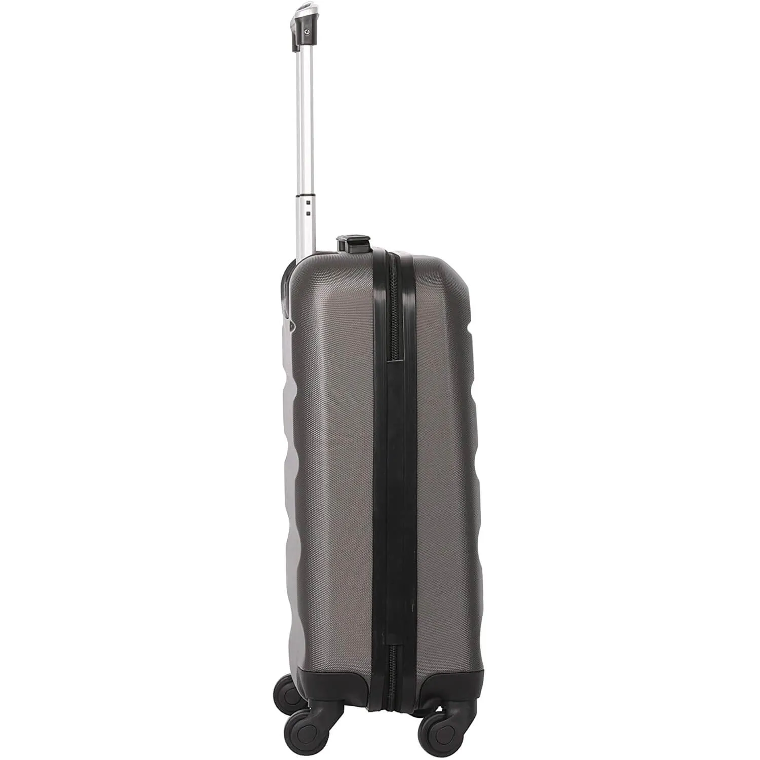 Aerolite 3 Piece Lightweight 4 Wheel ABS Hard Shell Luggage Suitcase Set with Built in TSA Combination Lock, 2 x 21" Cabin   1x Large 29", Charcoal