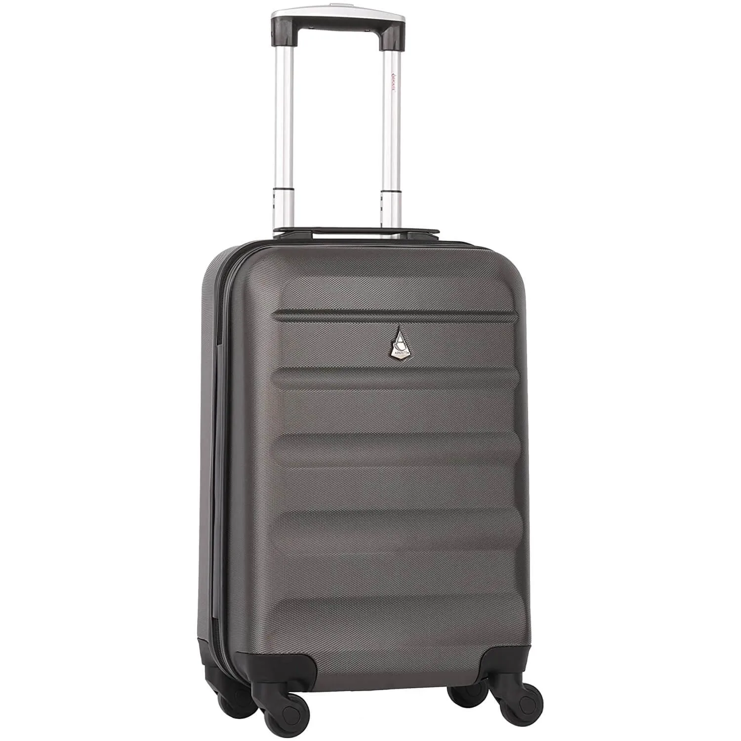 Aerolite 3 Piece Lightweight 4 Wheel ABS Hard Shell Luggage Suitcase Set with Built in TSA Combination Lock, 2 x 21" Cabin   1x Large 29", Charcoal