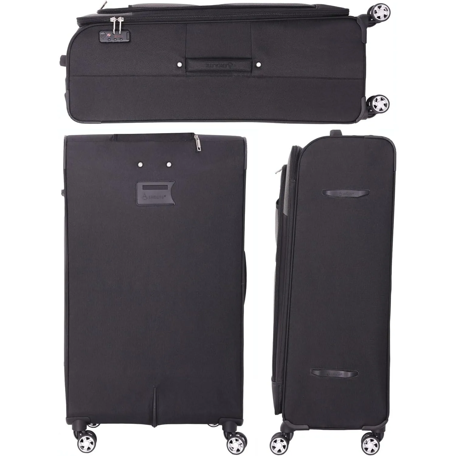 Aerolite 30" Super Lightweight Soft Shell Large Checked In Hold Luggage Suitcase with 8 Wheels, 108L Capacity