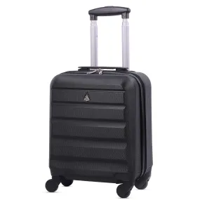 Aerolite 45x36x20cm Easyjet Maximum Size Hard Shell Carry On Hand Cabin Luggage Underseat Flight Suitcase with 4 Wheels