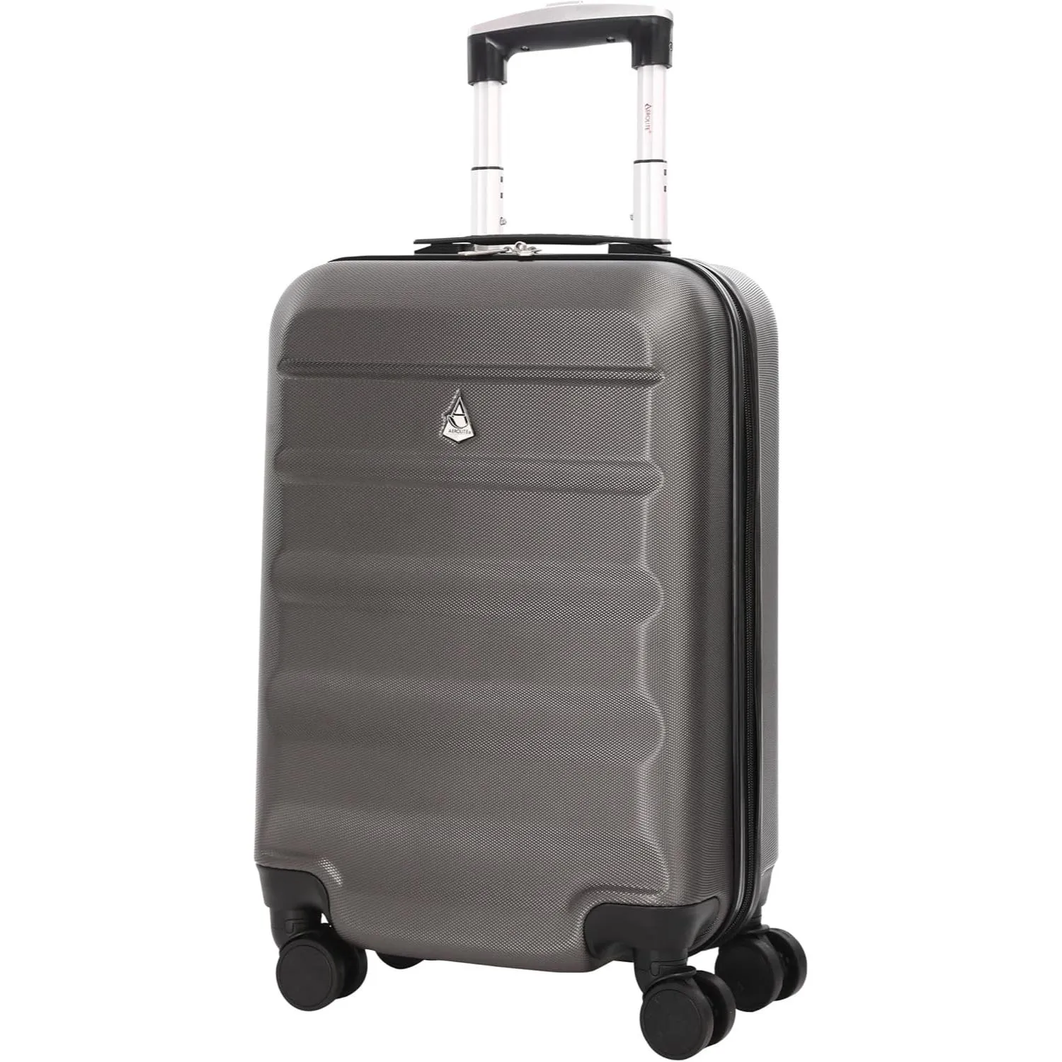 Aerolite 55cm (55x35x20cm) Lightweight Hard Shell 21" Cabin Suitcase   Aerolite 25" Medium (69x50x27cm) Suitcase, 82L with 8 Wheels