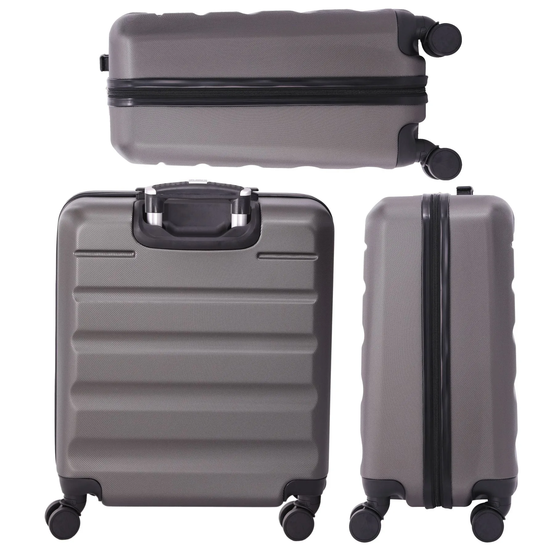 Aerolite Easyjet Bundle, Large Cabin (56x45x25cm) Lightweight Hard Shell Cabin Suitcase & (45x36x20cm) Easyjet Max Holdall