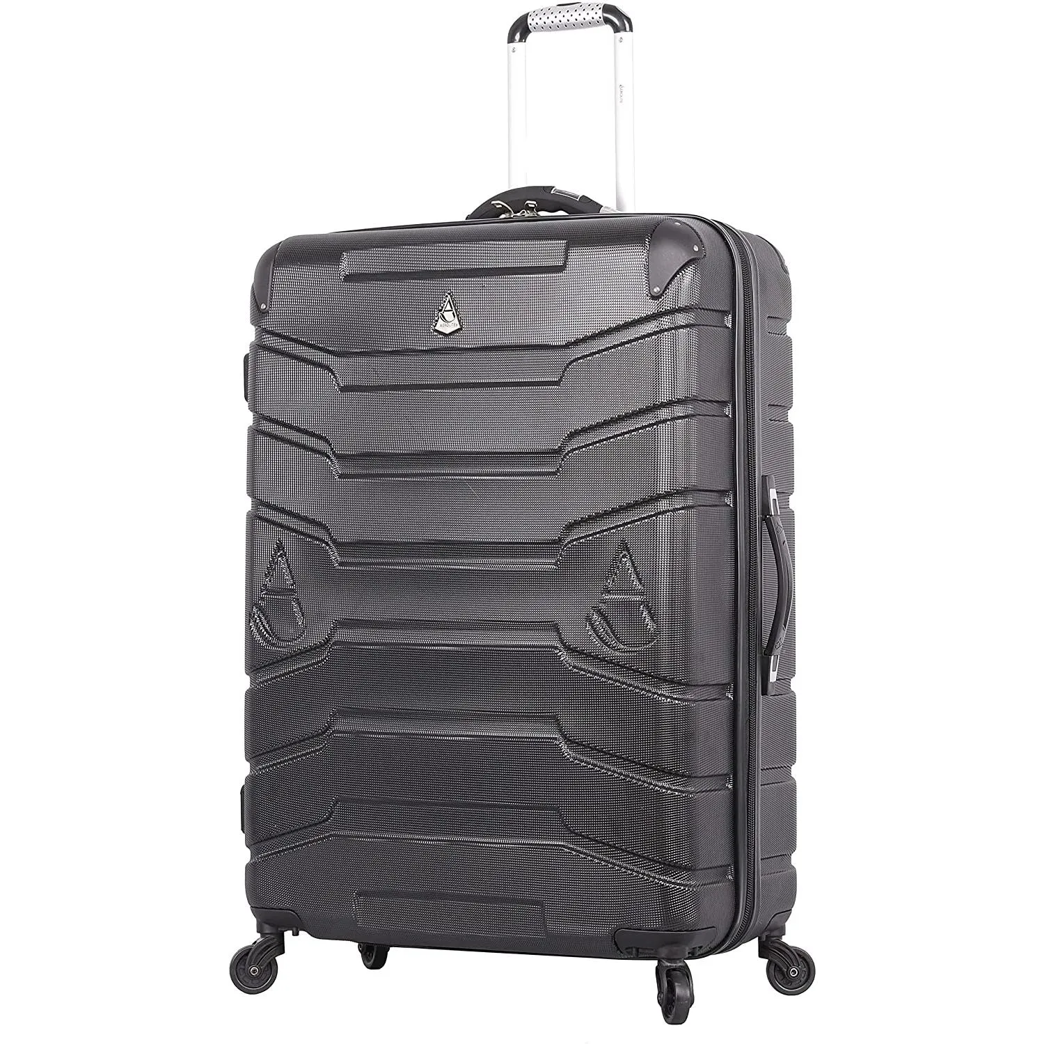 Aerolite Lightweight 4 Wheel ABS Hard Shell Travel Spinner Luggage Suitcases With Inbuilt Luggage Scale (25" & 29"), 3-Digit Combination Barrel Padlock, 5 Year Warranty (Cabin 21", Medium 25", Large 29")