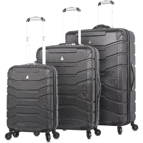 Aerolite Lightweight 4 Wheel ABS Hard Shell Travel Spinner Luggage Suitcases With Inbuilt Luggage Scale (25" & 29"), 3-Digit Combination Barrel Padlock, 5 Year Warranty (Cabin 21", Medium 25", Large 29")