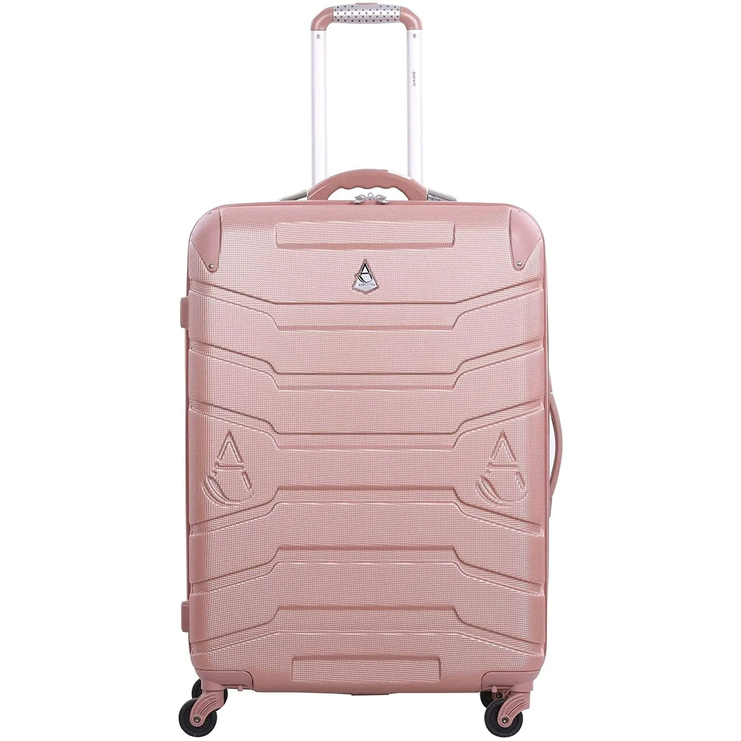 Aerolite Lightweight 4 Wheel ABS Hard Shell Travel Spinner Luggage Suitcases With Inbuilt Luggage Scale (25" & 29"), 3-Digit Combination Barrel Padlock, 5 Year Warranty (Cabin 21", Medium 25", Large 29")