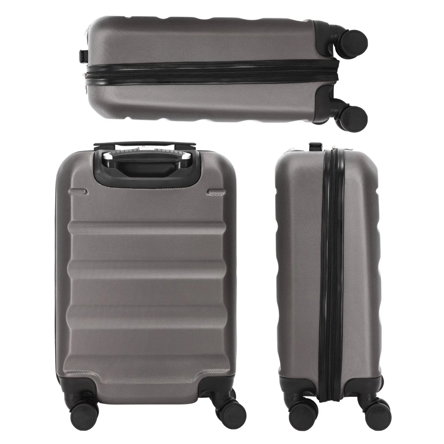 Aerolite Lightweight Hard Shell Suitcase Luggage Set with 4 Spinner Wheels (Cabin, Medium & Large)