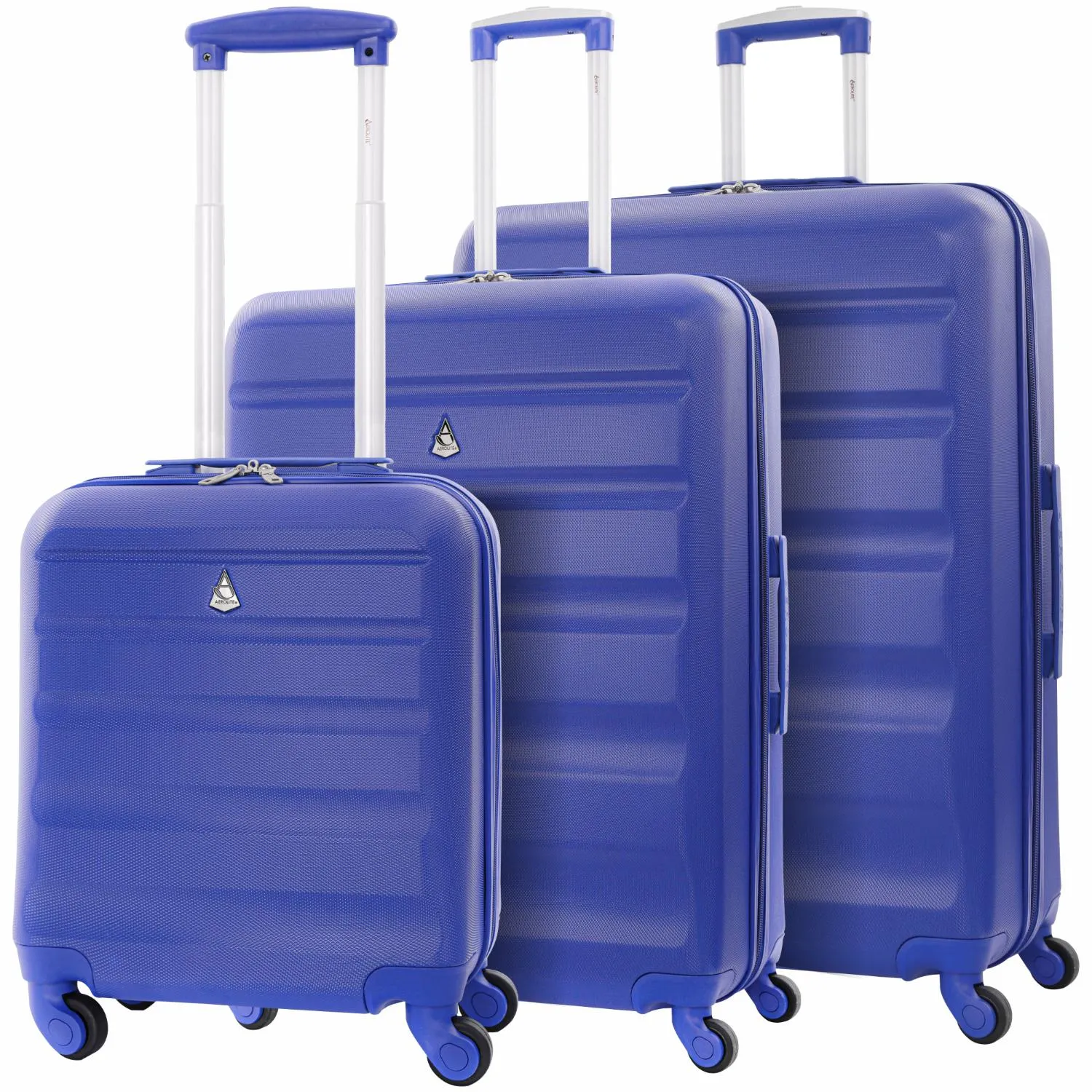 Aerolite Set of 3 Hard Shell Lightweight Suitcase Complete Luggage Set (Cabin 18"   Medium 25"  Large 29")