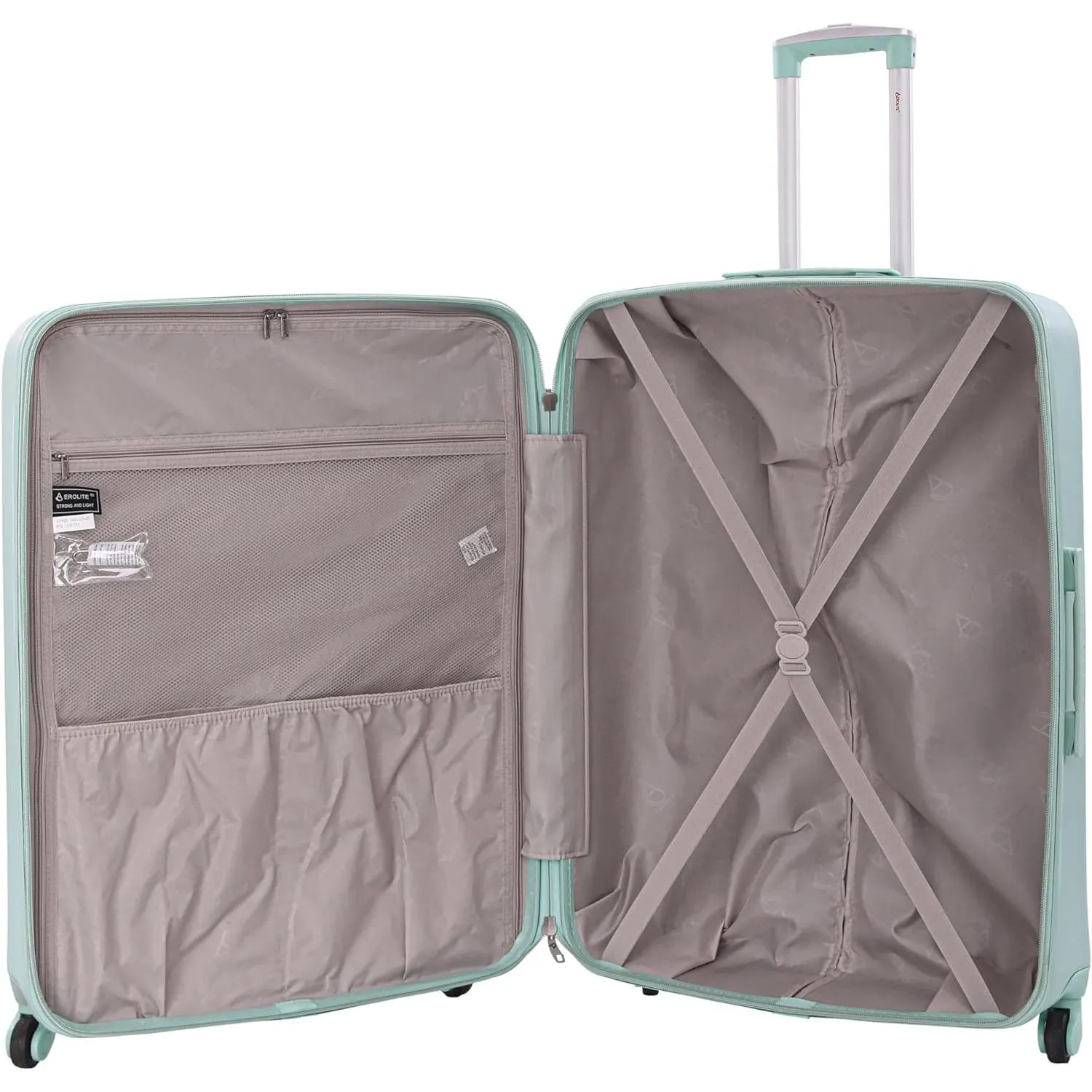 Aerolite Set of 3 Hard Shell Lightweight Suitcase Complete Luggage Set (Cabin 18"   Medium 25"  Large 29")