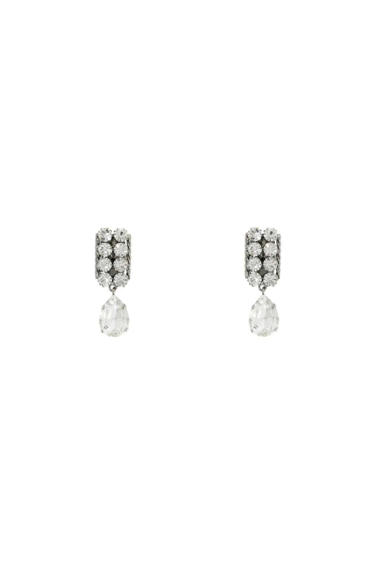 ALESSANDRA RICH dangling clip-on earrings