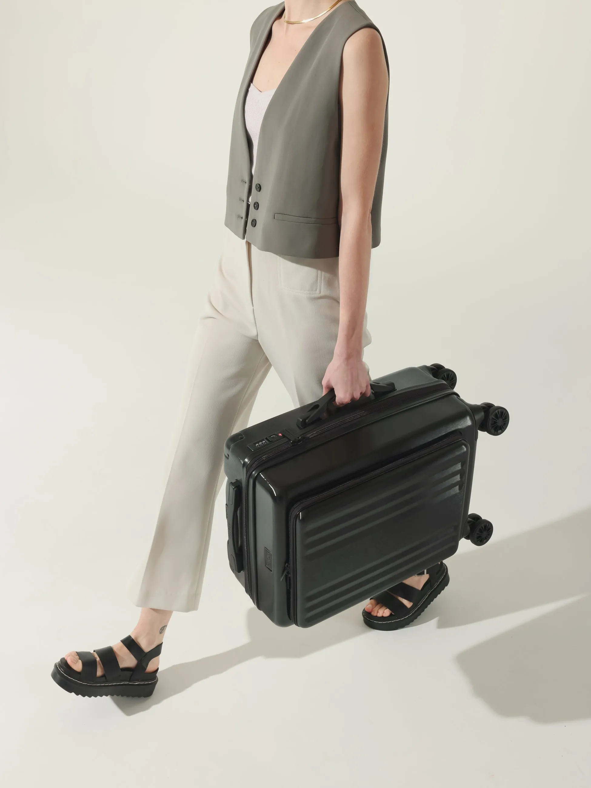 Ambeur Front Pocket Carry-On Luggage