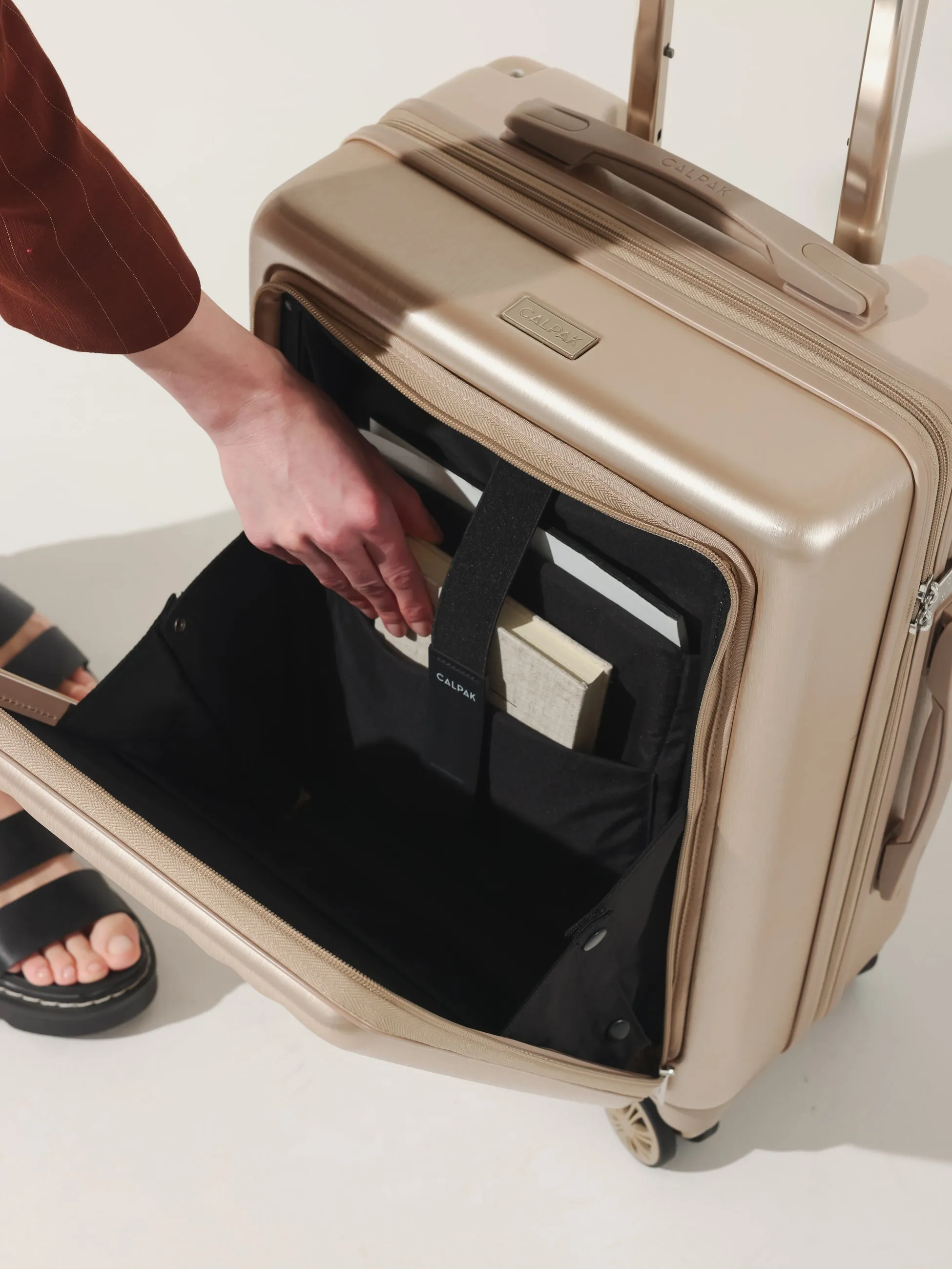 Ambeur Front Pocket Carry-On Luggage