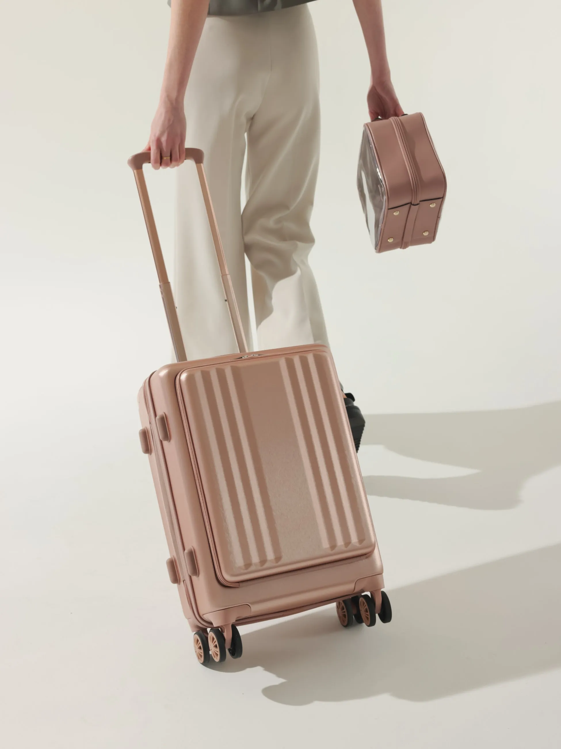 Ambeur Front Pocket Carry-On Luggage