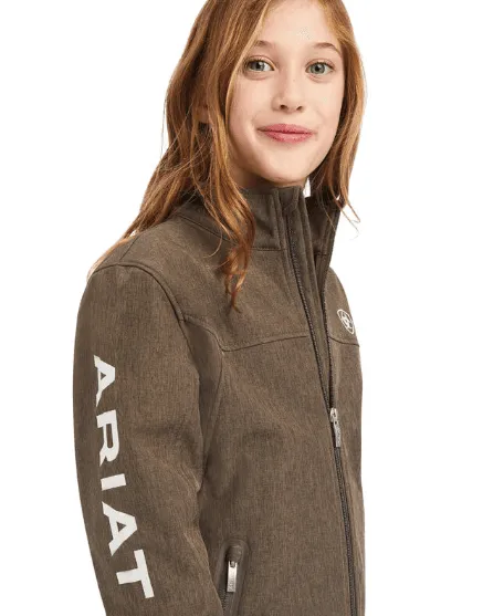 Ariat Girl's New Team Banyon Bark Leather New Team Softshell Jacket 10041275